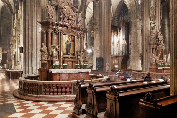 Stephansdom Cathedral in Stephansplatz Vienna Austria