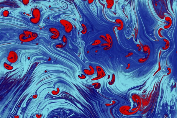 Traditional Ottoman Turkish abstract marbling art patterns as background