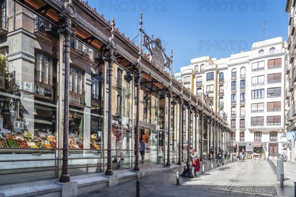 Madrid, Spain, July 2, 2017: San Miguel Market. San Miguel Market is the most popular market in Madrid among tourists since it is located in the center of Madrid, within walking distance from Plaza Mayor. The market is not a traditional grocery market but a gourmet tapas market, Europe