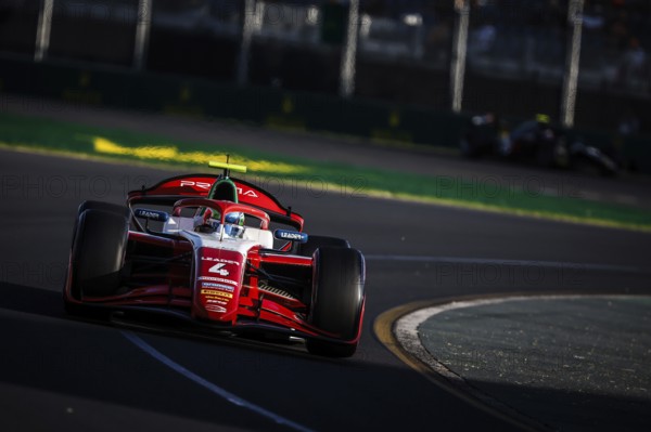 MELBOURNE, AUSTRALIA, MARCH 22: Andrea Kimi Antonelli of Italy and Prema Racing during qualifying at the 2024 Formula 2 Australian Grand Prix at Albert Park in Melbourne, Australia, Oceania