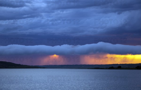 Prairie Storm Clouds Canada Saskatchewan Dramatic Sunset
