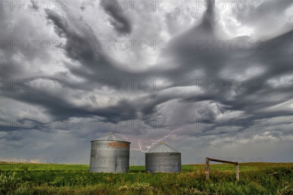 Prairie Storm Canada summer rural major structure Saskatchewan