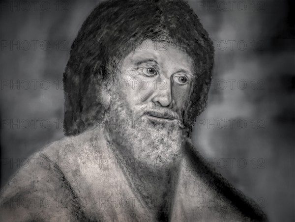 Apuleius or Lucius Apuleius Madaurensis, c. 123 – after 170, Numidian Latin-language prose writer, restoration of an antique fresco
