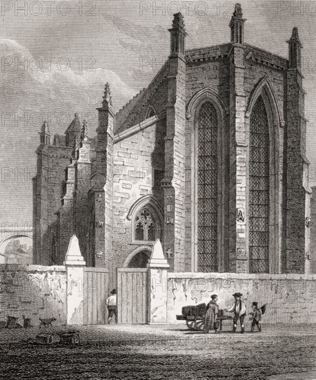 Trinity College Church, Edinburgh, Scotland, 19th century, Views in Edinburgh by J. & H. S. Storer