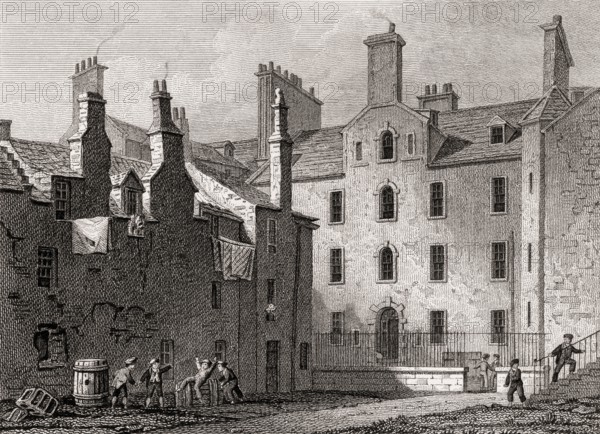 The deaf and dumb institute, Edinburgh, Scotland, 19th century, Views in Edinburgh by J. & H. S. Storer