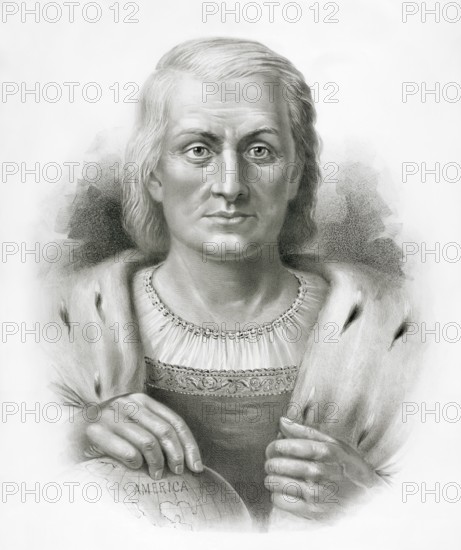 Christopher Columbus, 1451, 1506, Italian navigator, digitally optimized