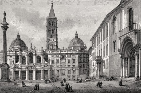 The Basilica di Santa Maria Maggiore, Rome, Italy, 19th Century, Europe