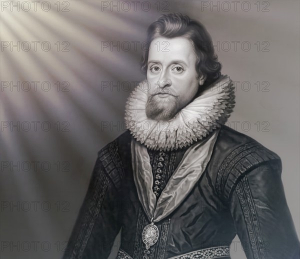 James VI and I, James Charles Stuart, 1566 – 1625, King of England, Scotland and Ireland, digitally edited