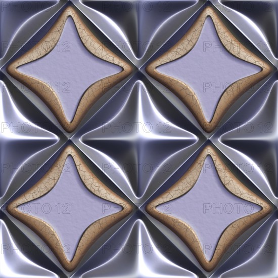 3d seamless tileable decorative background pattern