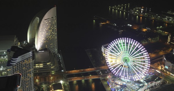 Yokohama City in Japan from high above