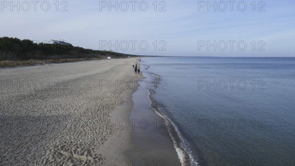 Zinnowitz, Usedom. Beach in winter