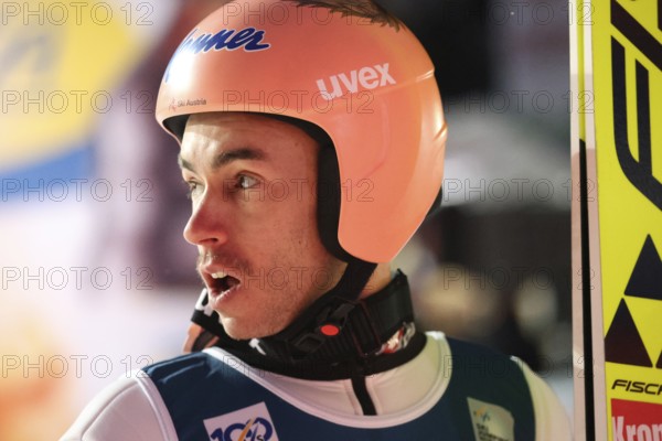 Empty look after a disappointing jump: Stefan Kraft (Austria / AUT) at the FIS Ski Jumping World Cup Men's Singles in Neustadt, Titisee-Neustadt, Germany / Germany