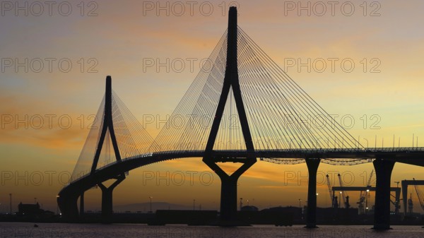 The Puente de la Constitucion de 1812 bridge in Cadiz, Cadiz, Spain, Europe