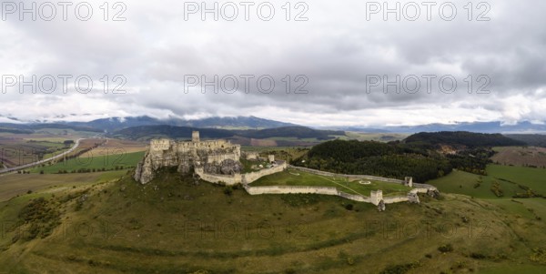 Zehra, Slovakia, 29 September, 2022: view of the medieval Spis Castle in Eastern Slovakia, Europe