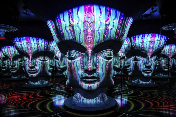 Panoptikum, visual art at the Meow Wolf Museum, Area 15, Las Vegas, Nevada, USA, North America