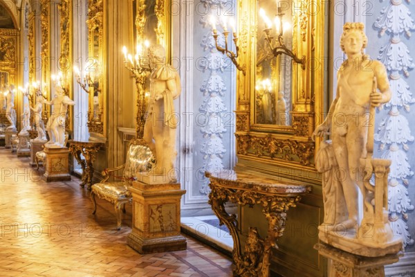 Rome, Italy, 28 December 2023: Doria Pamphilj Gallery, 16th century luxury palace, Europe