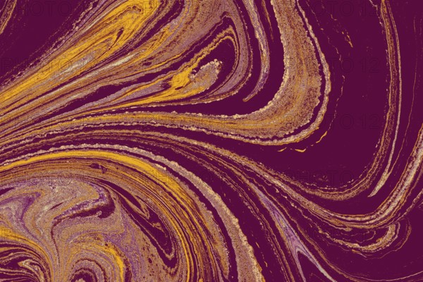 Abstract creative marble pattern texture. Traditional art of Ebru marbling