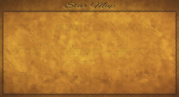 High detailed Star Map with names of constellations
