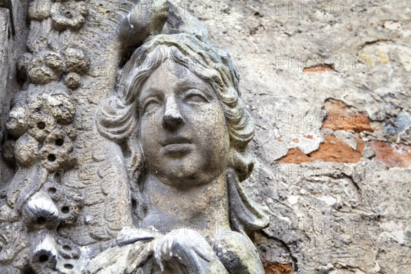 Detail of a medieval castle gate