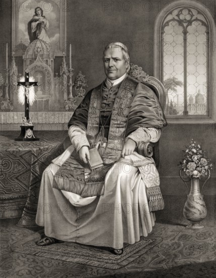 Pope Pius IX, 1792 - 1878, Giovanni Maria Mastai-Ferretti