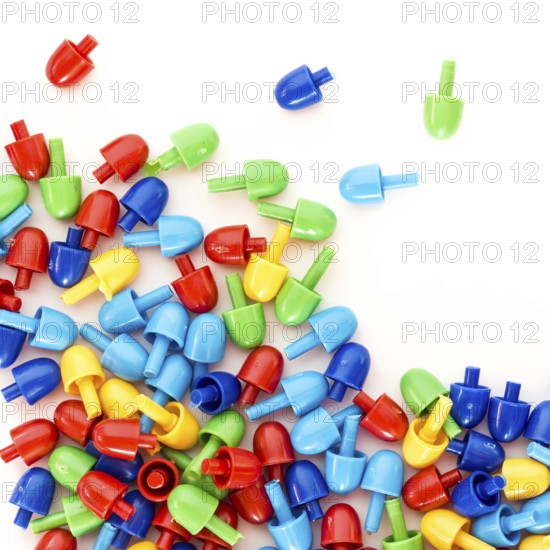 Colorful mosaic pins for background. View form above