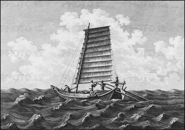 Jean-François de Galoup, Comte de La Pérouse (August 23, 1741-1788) was a French explorer and naval officer. In 1785, the King of France commissioned La Perouse to head an expedition to explore the Pacific Ocean, to investigate whaling and fur prospects, and to establish French claims in this area. La Pérouse had admired the explorer James Cook, and wanted to continue his work.<br/><br/> La Perouse was assigned two 500-ton ships called the Astrolabe and the Boussole. His crew of 114 included sailors, scientists, a physicist, three draftsmen, three naturalists, clergymen, and a mathematician. They left France in August, 1785.<br/><br/> La Perouse mapped the west coast of North America in 1786, and visited Easter Island and Hawaii. His ships reached the west coast of Alaska in 1786 and did extensive mapping of the North American west coast from Alaska to Monterey, California.<br/><br/> Next La Pérouse landed at Botany Bay (Port Jackson), Australia, before heading for the Solomon Islands....