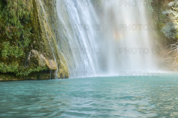 Sillans waterfall in the south of France in the Var