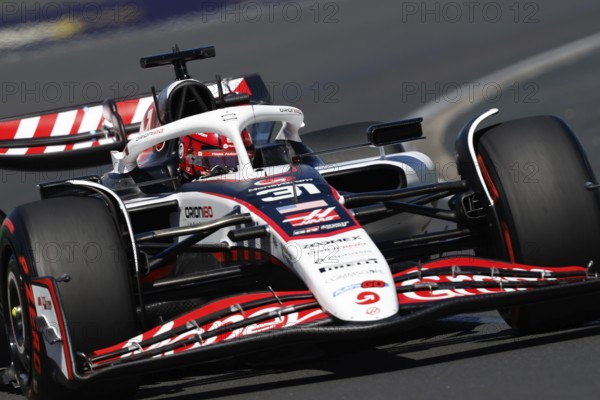 MELBOURNE, AUSTRALIA - MARCH 14: Esteban Ocon of France drives the MoneyGram Haas F1 Team VF-25 during first practice in the Australian Formula 1 Grand Prix at Albert Park in Melbourne, Australia, Oceania