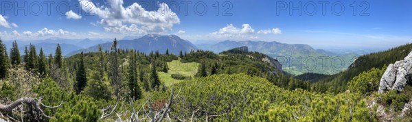 Beautiful alpine panoramic landscape in the Bavarian alps, Germany, Europe