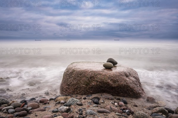 Stones on the coast of the Baltic Sea