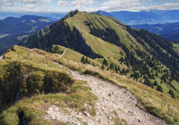 View from the Hochgrat near Oberstaufen (Bavaria, Germany)