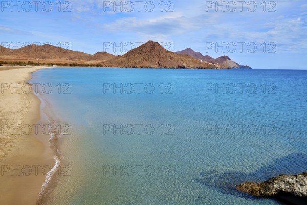 Almeria Playa de los Genoveses beach in Cabo de Gata Spain