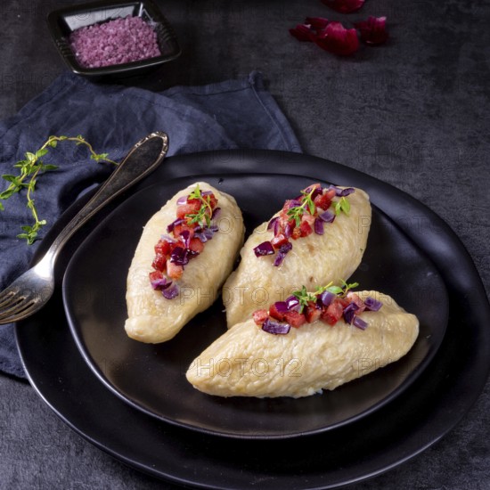 Cepelinai, a specialty Lithuanian and Polish cuisine