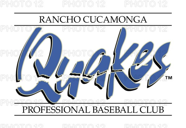 Rancho Cucamonga Quakes Logo 1993, Baseball, Old Logo from 1993