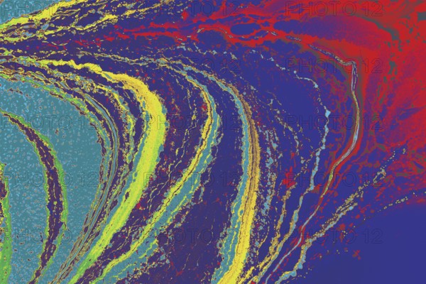 Abstract colored background. Marbling of aqueous surface design