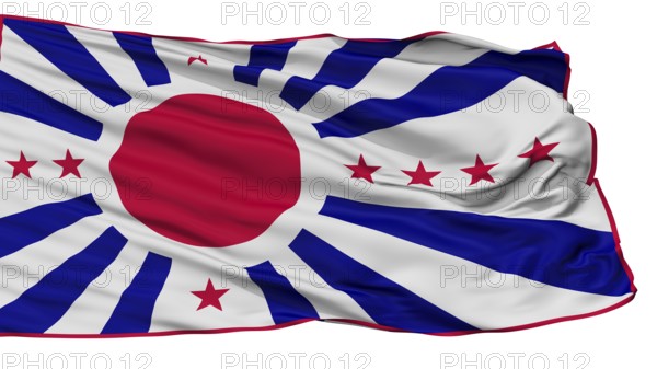 Japan Nazi High Castle Flag, Isolated On White Background