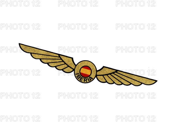 Rotated to right, Iberia Logo 1939, Airline, Historic Logo from 1939