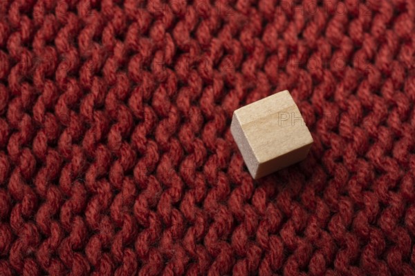 Wood cube pattern background, business idea concept
