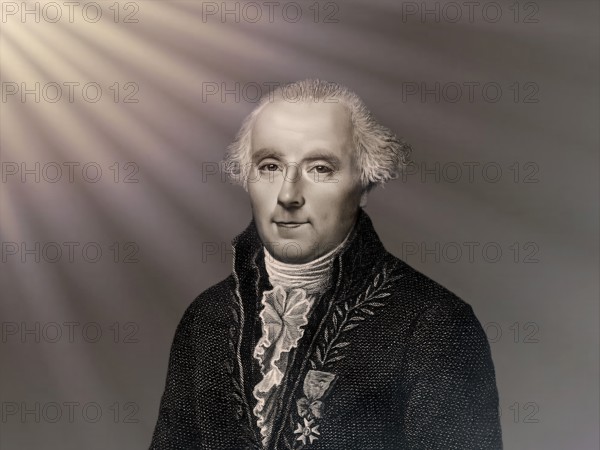 Pierre-Simon Marquis de Laplace, 1749-1827, French physicist, astronomer and mathematician, digitally altered