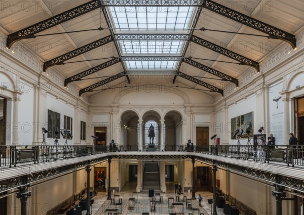 Brussels, Belgium, 11 11 2018: Interior view of the main hall of the Royal museum of Art and History, Europe