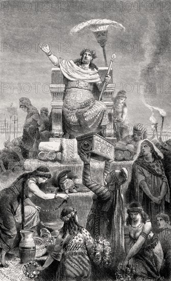 Croesus, king of Lydia, on the pyre
