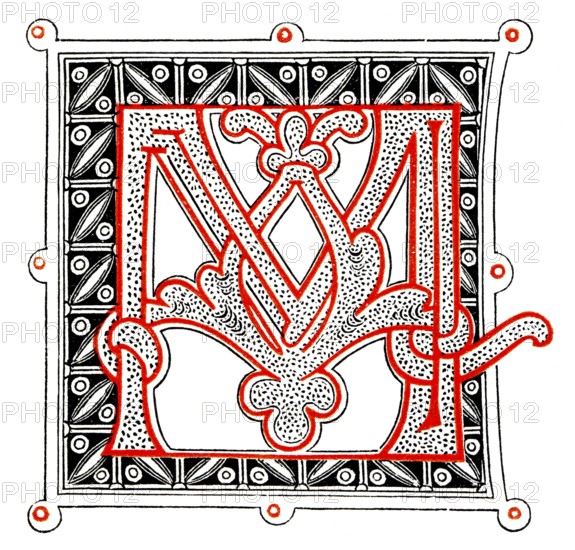 Decorated letters, Initials from the 11th century