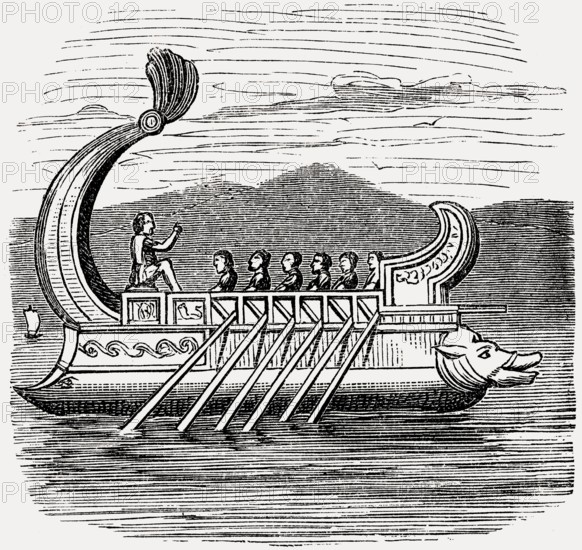 An ancient Roman cargo ship