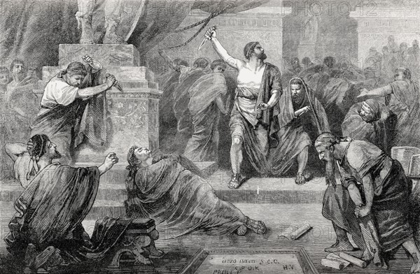 Death of Gaius Julius Caesar, 100, 44 BC, Roman statesman