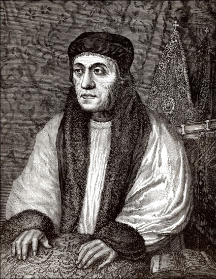 William Warham, c. 1450 - 1532, English churchman and statesman, Archbishop of Canterbury, Lord Chancellor under Henry VII