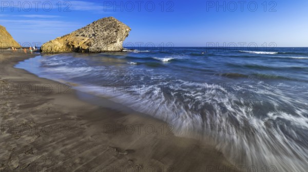 Beach of Mónsul, Cabo de Gata-Níjar Natural Park, UNESCO Biosphere Reserve, Hot Desert Climate Region, Almería, Andalucía, Spain, Europe