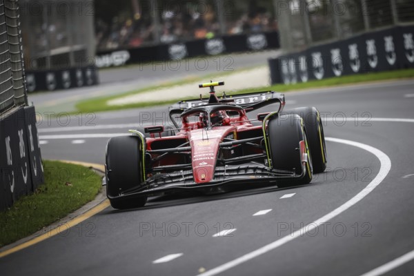 MELBOURNE, AUSTRALIA, APRIL 01: Carlos Sainz of Spain drives the Ferrari SF-23 in practice during the 2023 Australian Grand Prix at Albert Park on April 1, 2023 in Melbourne, Australia, Oceania