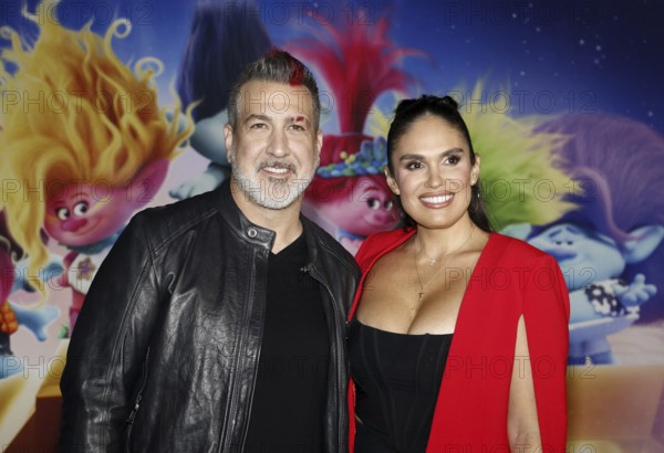 Joey Fatone and Izabel Araujo at the Los Angeles premiere of 'Trolls Band Together' held at the TCL Chinese Theatre in Hollywood, USA on November 15, 2023., Hollywood, California, USA, North America