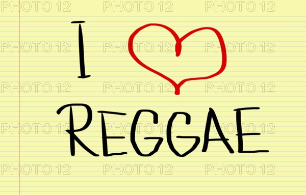 I Love Reggae Concept