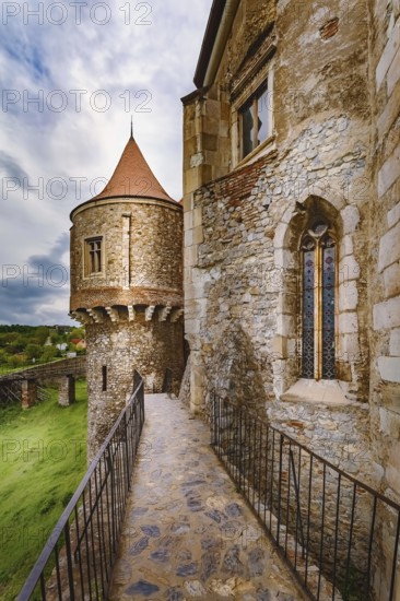 Old Gothic Renaissance castle in Transylvania, Hunedoara, Romania Hunedoara, Romania, Europe